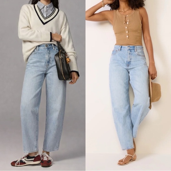 pistola Denim - Pistola Wes Barrel Leg Light Wash Jeans